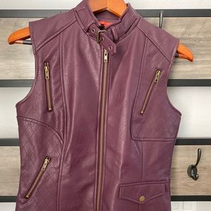 Leather vest